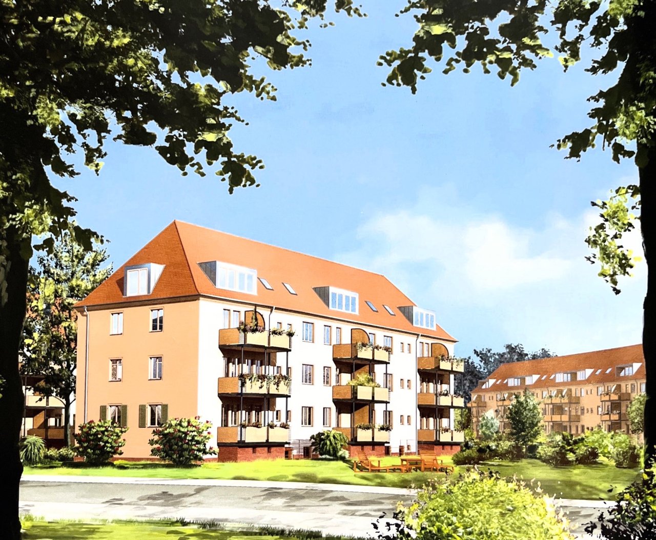 Eigentumswohnung im Garten-Ensemble Seidnitz - Hochwertig sanierter Denkmalschutz