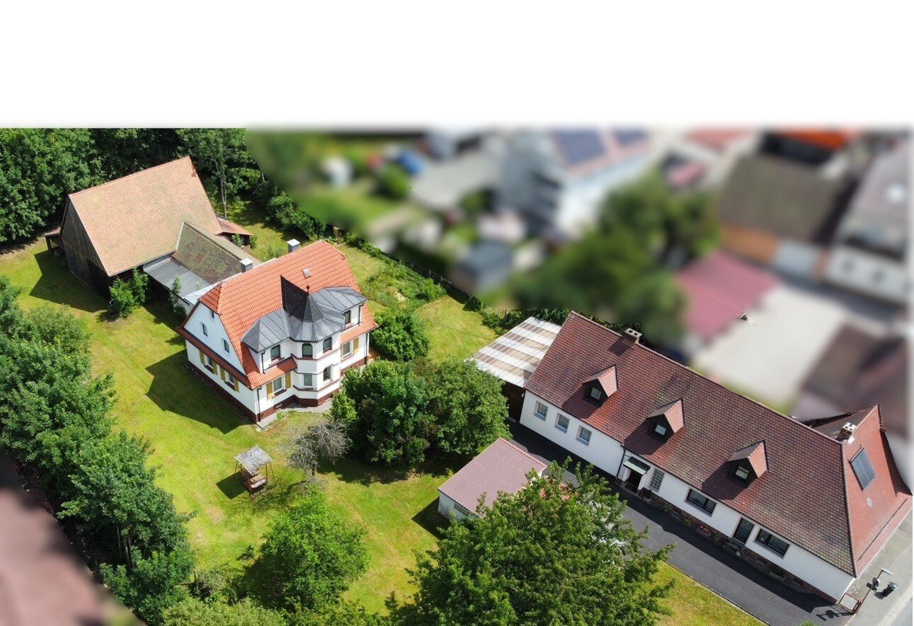 Idyll in der Ortsmitte - Zwei Häuser, sofort frei, großes Grundstück