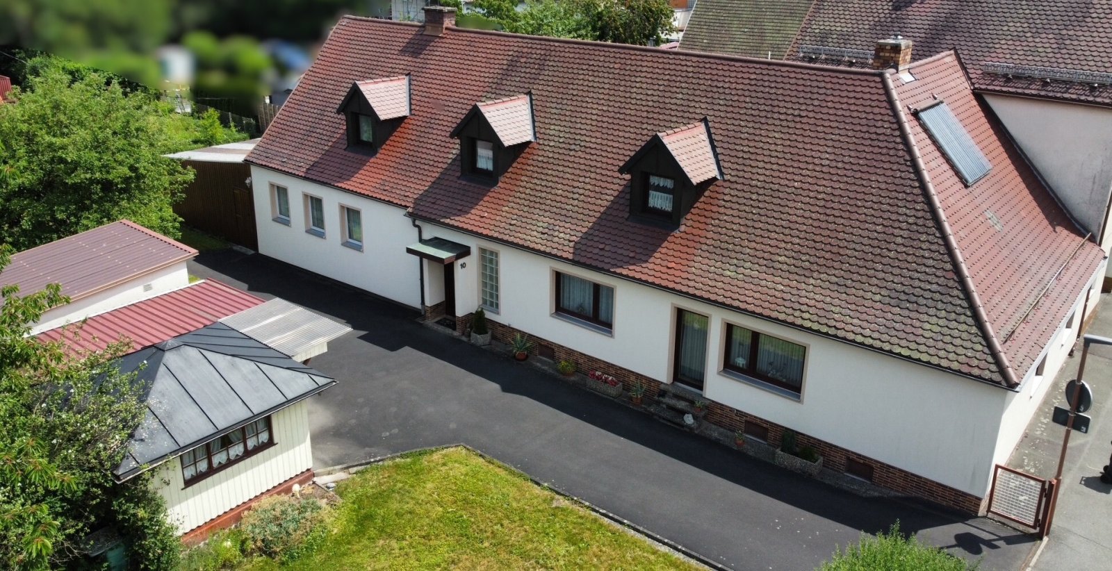 Ansicht Haus Nummer 10 westlich